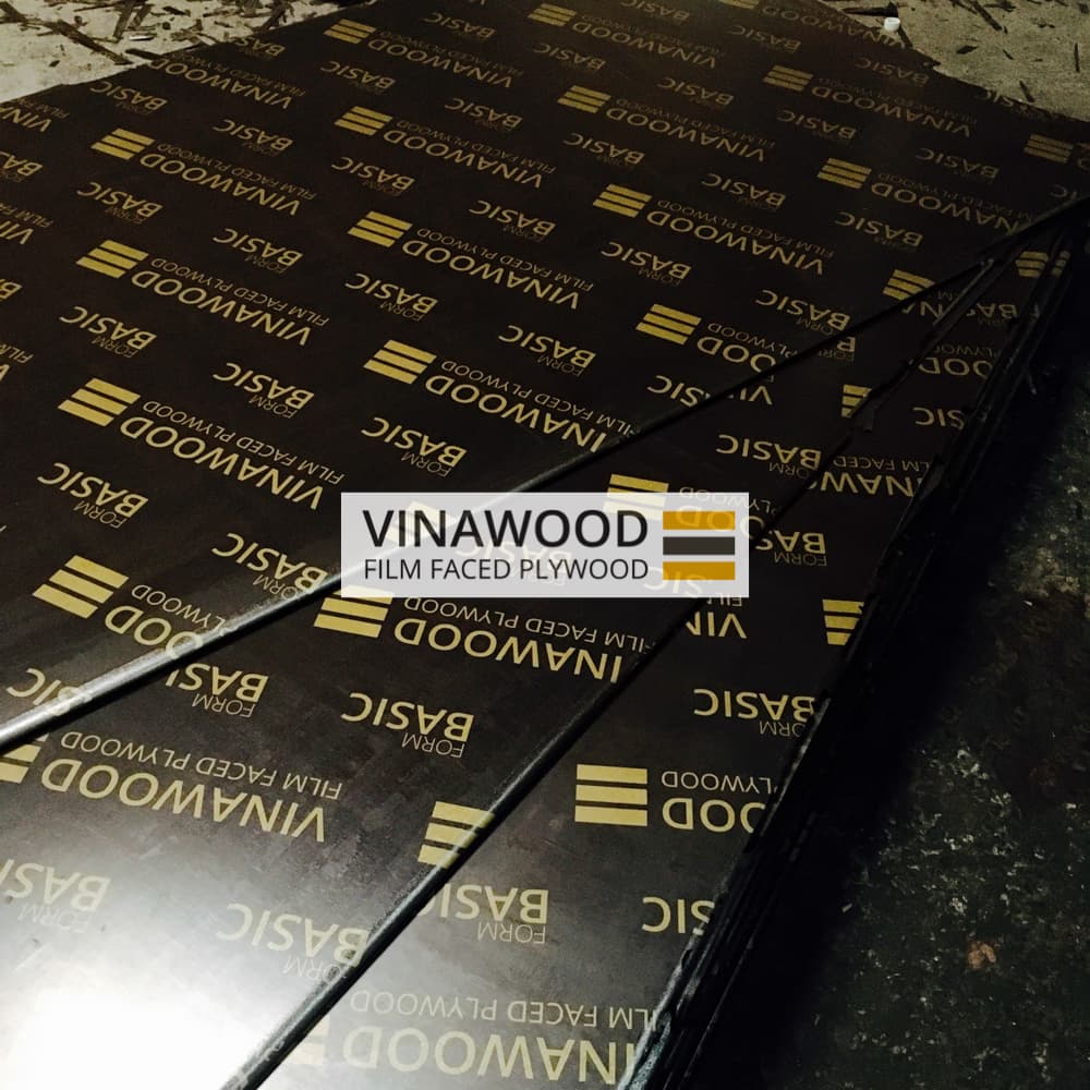 Hot Film Faced Plywood Construction Concrete Formwork